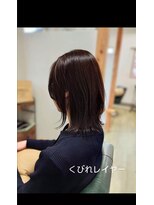 ヘアアトリエ ナイン 岡部店(hair atelier nine) イメチェン/ピンクベージュ/アンブレラカラー/前髪/福島市
