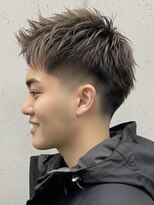 MEN'S SALON CLEAR homme 蕨【メンズサロン クリアオム 蕨】&nbsp;メンズ アップバング ローフェード 刈上げ アッシュカラー