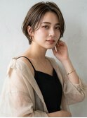 大人可愛い20代30代40代50代◎小顔丸みショート耳かけ