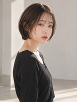 メドウ(meadow) 顔周りカット 顔周りレイヤー ショートボブ 髪質改善カラー 20代