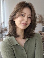 ラファンジュ ヘアー(Rohange hair)&nbsp;ミントグレージュ/流しバング/ハッシュカット