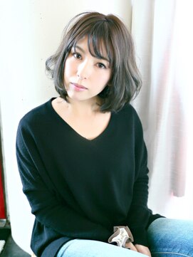 ココティエ (COCOTIER) 大人ナチュラルボブ×アッシュベージュカラー