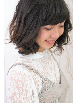 アナザースカイ (another sky) 黒髪ワンカールボブ