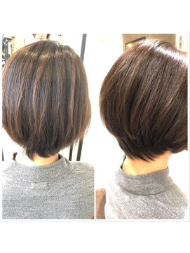 ショートから伸ばすためのカット L036763375 ランガリ ヘアアンド