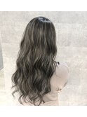 アッシュベージュハイライト