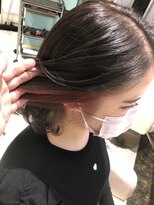 ミエルヘアーエスト 新宿店(mielhair est)&nbsp;イヤリングカラー×ベビーピンク　　【新宿】
