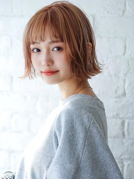 アグ ヘアー オッジ 札幌琴似店(Agu hair oggi) 《Agu hair》外ハネ×ウェット感ボブ