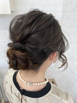 イイカンジヘア(iikanji hair) 【iikanji hair】ゆるふわシニヨンアレンジ