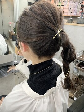 ヘアー アイス 御器所本店(HAIR ICI) 20代30代40代ブリーチなしオリーブグレージュ