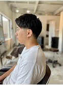【soy-kufu】MEN'S HAIR束感アッシュブラックショート
