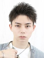 ベーア(Bar)&nbsp;スパイキーアップバング短髪ツーブロック刈り上げ艶ショート