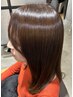 【夏の汗対策】まとめた時おろす前髪を髪質改善ストレート☆ ￥6600～