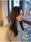 20代30代透け感シアーグレージュ