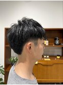 ツーブロック+マッシュ