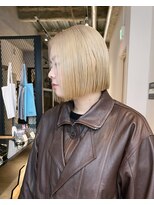 クリアオブヘアー リット(CLEAR of hair LiT) 【ブリーチ有】ブロンドボブ