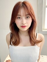 ミエル ヘア 新宿(miel hair) 艶髪くびれセミディ