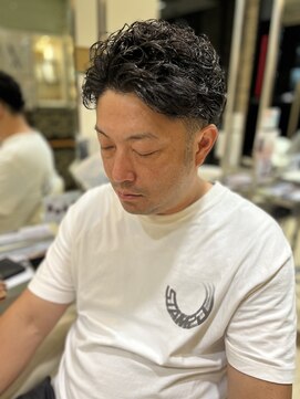 マーズ(MARS) オールバックニュアンスパーマ/20代30代40代