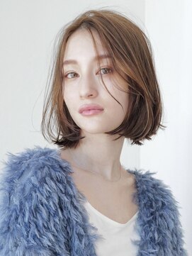 ハバナ 新宿(HAVANA) オリーブグレー/小顔/レイヤーカット/ナチュラルボブ/髪質改善