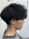 波巻きパーマ/フェザーパーマ/刈り上げショートパンク