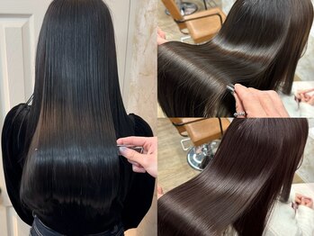フィガロ ウメダ(FIGARO UMEDA)の写真/大好評のFIGAROの縮毛矯正は驚くほどナチュラル♪カット＋美髪縮毛矯正＋高保湿ＴR【￥29480→￥15400】
