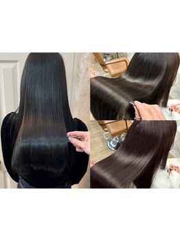 大好評のFIGAROの縮毛矯正は驚くほどナチュラル♪髪質改善縮毛矯正+カット+オリジナル４stTR￥29480→20640