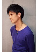 ソフトツーブロック束間メンズショート　　／メンズカット／