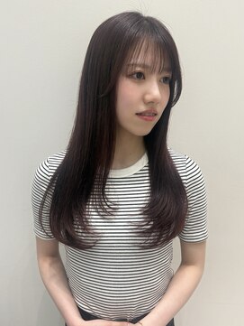レシピ(recipe) layer cut/cherry brown/暖色カラー
