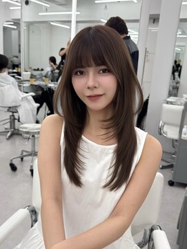 アマトウキョウスマートサロン(AMA TOKYO×Smart Salon) くびれレイヤー/顔まわりカット/レイヤーカット/小顔ヘア