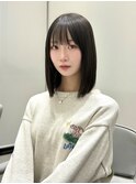 タッセルボブ/前髪ぱっつん/切りっぱなしボブ