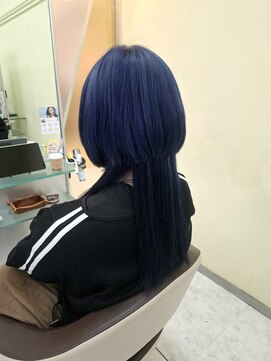 プールドゥマン 屯田(POUR DEMAIN) ネイビー×クラゲヘア