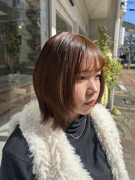 エマ 浦上駅前店(EMMA) 顔周りレイヤー×透明感ケアカラー