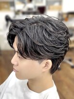 メルシー トータル ブランディング サロン(merci TOTAL BRANDING SALON) メンズフェザーパーマ 毛流れセンターパート