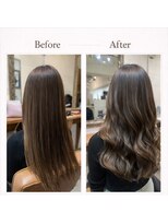 ピーターウォンヘアー(PETAR WONG HAIR) 艶巻き×カラーエステ(ホワイトグレージュver)