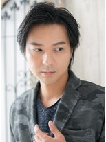 モッズヘアメン 札幌月寒店(mod's hair men) センターパート黒髪ビジネス刈り上げない大人ショートr札幌月寒