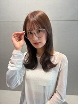 トリッカ 銀座(tricca)&nbsp;シースルーバング/小顔レイヤー/チョコレートブラウン
