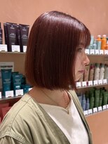 トリコ アヴェダ ららテラス北綾瀬(tricot AVEDA) ボブ/切りっぱなしボブ/ボルドーカラー/ローズブラウン/北綾瀬