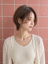 ヘアーサロン 6(hair salon)&nbsp;首元すっきりハンサムショート×チョコブラウン