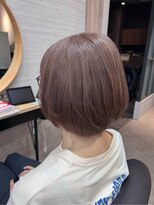 プリンプ トータルビューティ(PRIMP.total beauty) ミルクティーピンク ピンクベージュ ショートボブ
