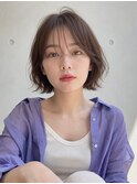 【NOA】韓国風パーマ×外ハネボブくびれボブシースルーバング