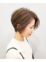 エイム ヘアメイク 横川店(eim HAIR MAKE)&nbsp;ライトベージュがかわいい☆オシャレハンサムショート