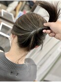 コントラストハイライト×白髪ぼかし