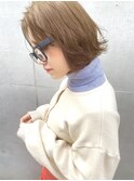 切りっぱなしボブ ＊ 柔らかベージュ【neolivecapu町田店】