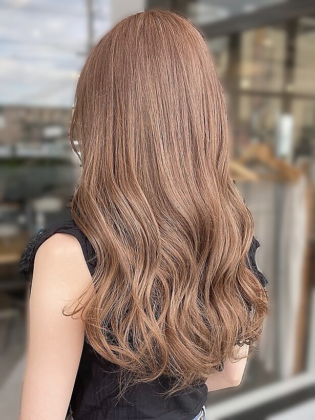 20代30代大人可愛い☆美肌透明感ミルクティーアッシュカラー