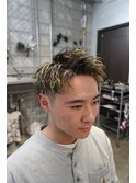 ちょい太イナズマ金メッシュ