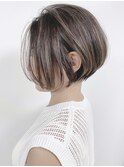 【morio原宿】ショート 40代50代 白髪ぼかしハイライトカラー