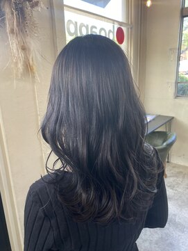 ボアップ 新居浜店(boappu) #ブラック #ブリーチ無し #透明感 #黒髪