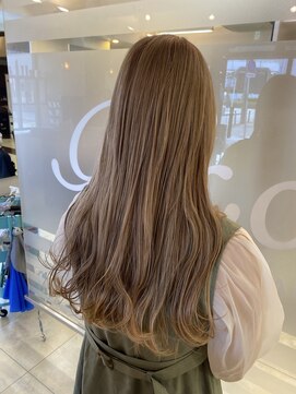 ヘアースペースブルーム ヒーロー 園田店(HAIR SPACE BLOOM hero) 【園田/ミルクティーベージュ】ブリーチカラー