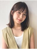 【laf 岡本聡美】グレーベージュ//レイヤーミディアム