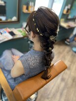 ラテルネ 名駅店(Laterne)&nbsp;結婚式/お呼ばれヘア/編み下ろし/ロング/