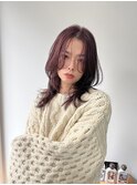 fumi~レイヤーカットとボルドーの相性